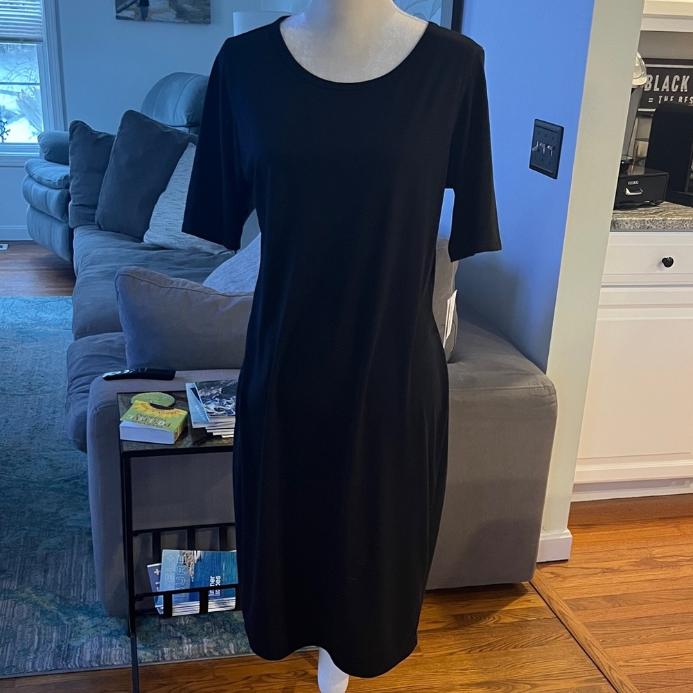 LuLaRoe Classic Black Midi Dress